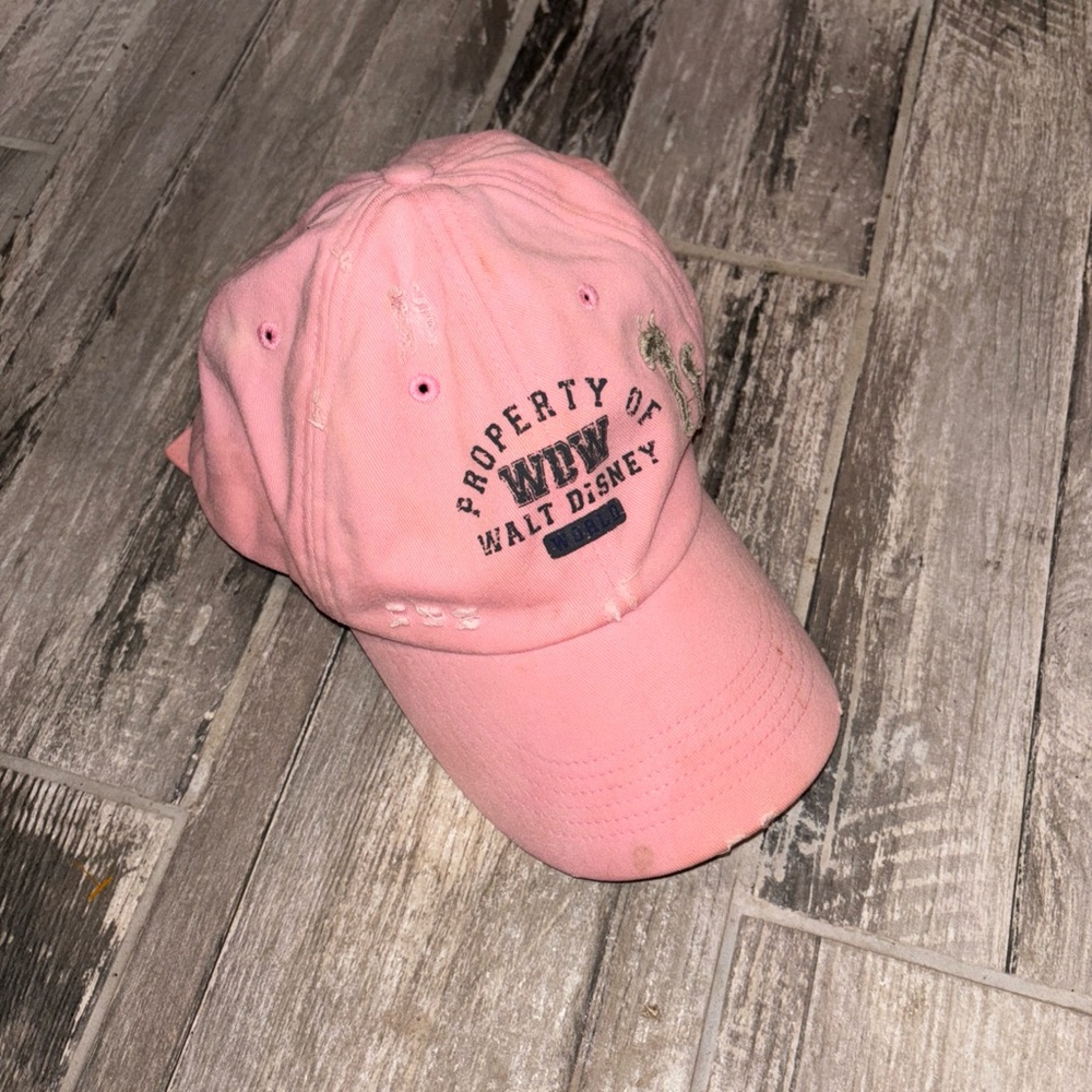 Pink Walt Disney World Cap from Paris- some dirt marks on hat